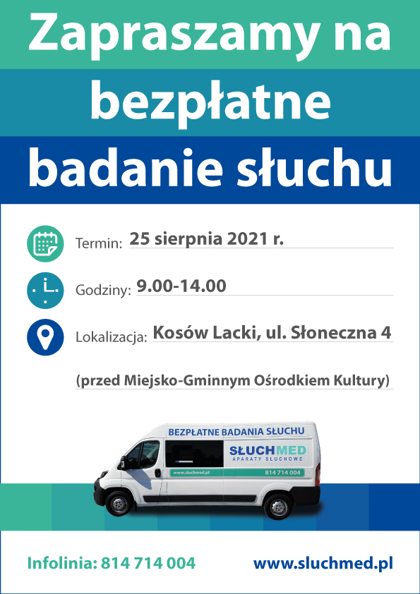 Bezpłatne badanie słuchu - plakat