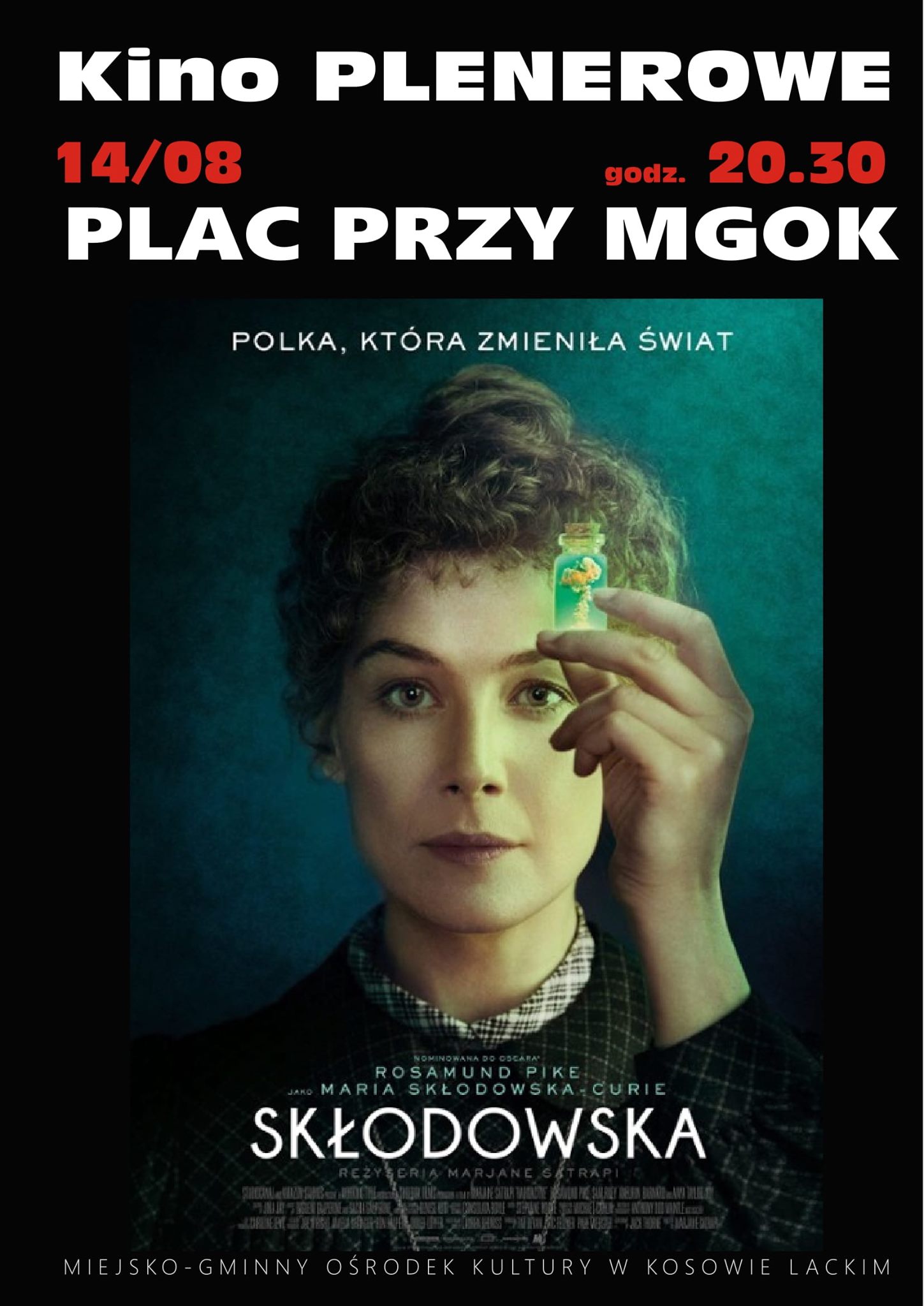 Kino plenerowe przy MGOK - plakat