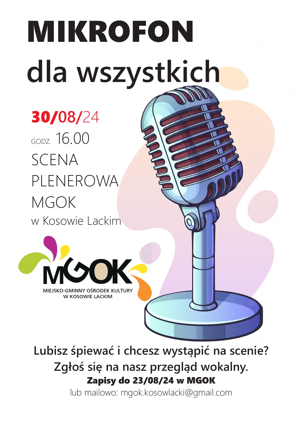Mikrofon dla wszystkich 2024 - plakat