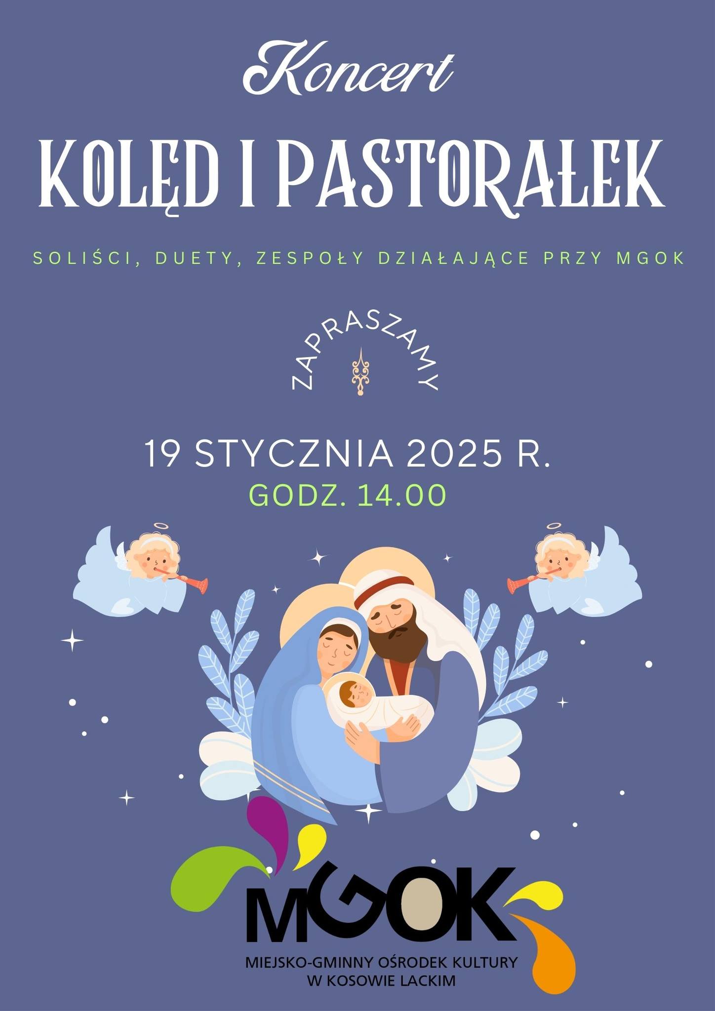 Koncert Kolęd i Pastorałek 2025 - plakat