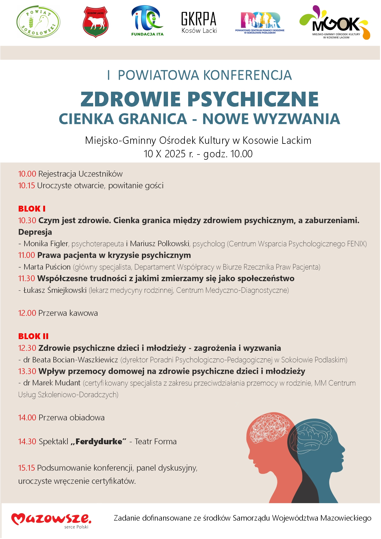 Konferencja Zdrowie Psychiczne 2025