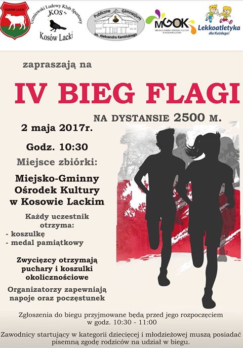 Plakat - 4 Bieg Flagi w Kosowie Lackim