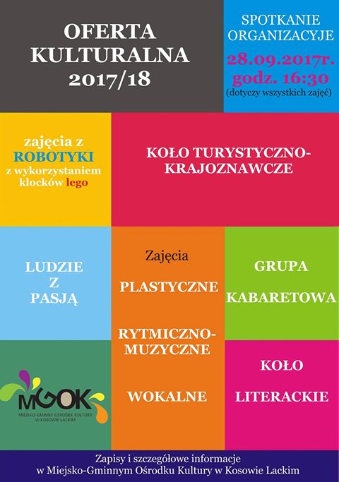 Plakat - Spotkanie organizacyjne 2017