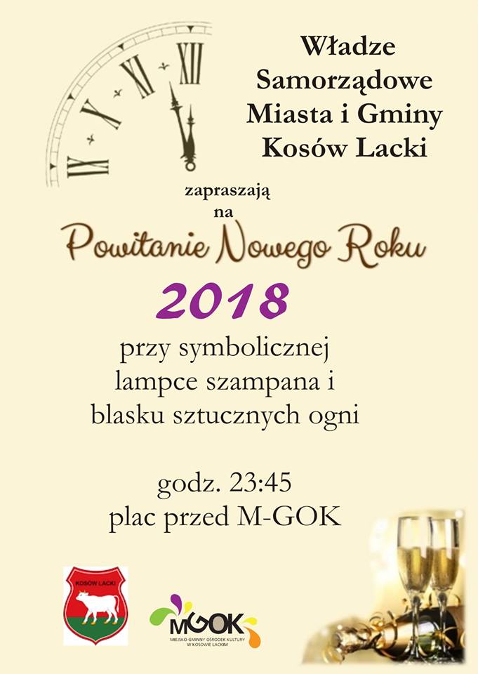 Plakat - Powitanie Nowego Roku 2018
