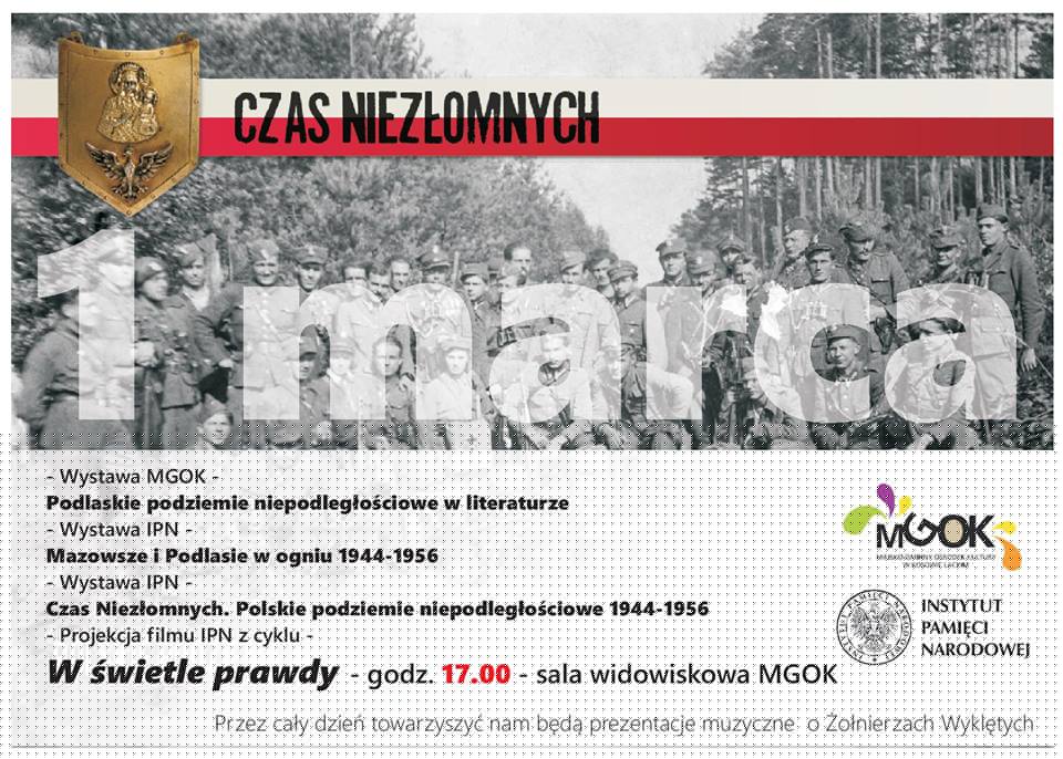Plakat - Narodowy Dzień Pamięci "Żołnierzy Wyklętych"