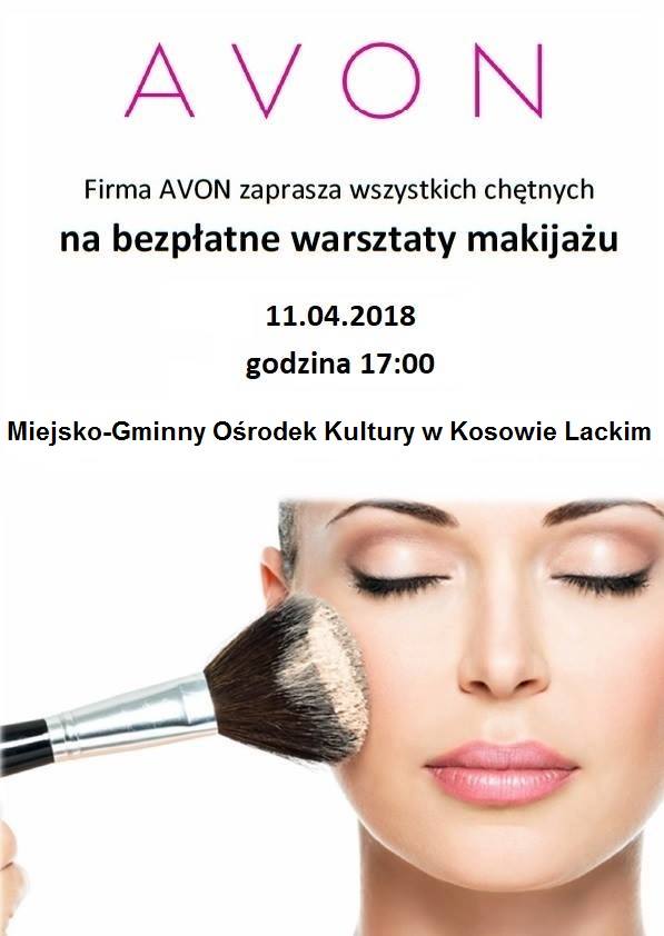 Plakat - Bezpłatne warsztaty makijażu z AVON