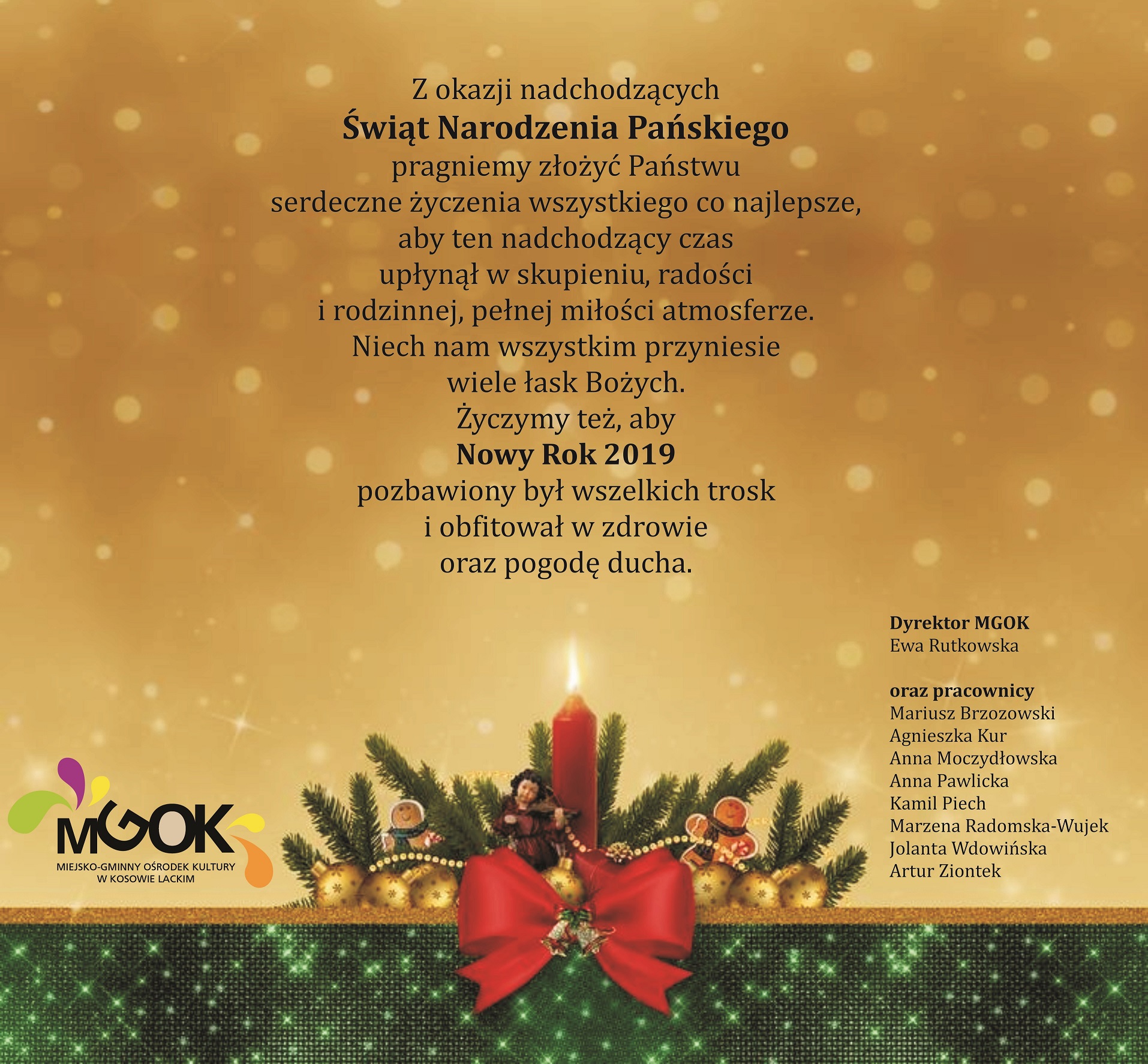 Życzenia  świąteczne  2018