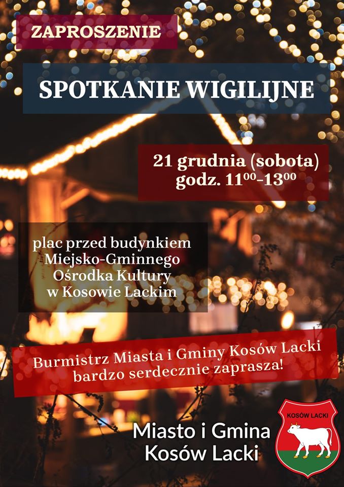 Plakat - Spotkanie Wigilijne 2019