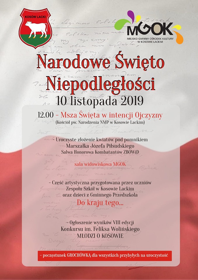 Plakat - Narodowe Święto Niepodległości 2019