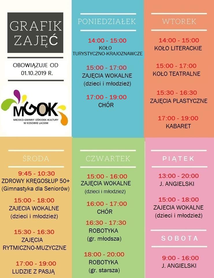 harmonogram zajec 2019 2020
