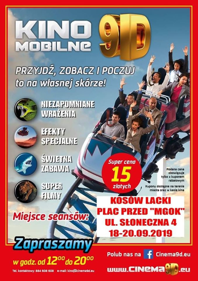 Plakat - Kino 9D w Kosowie