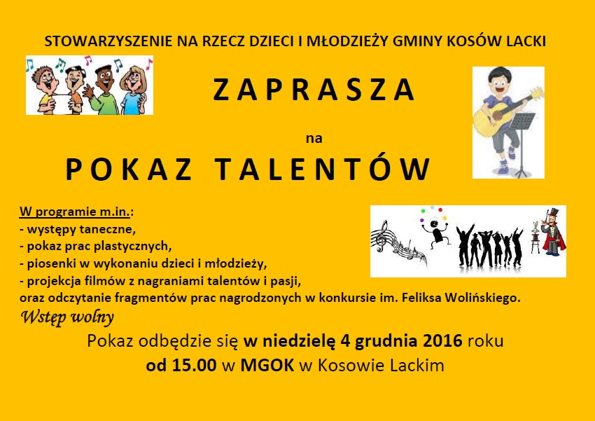 Plakat - Pokaz Talentów